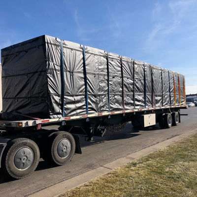 quality 20'X27' PVC Fabric Tarpaulin Ultra Light 14oz Vinyl Flatbed Cargo Tarp factory